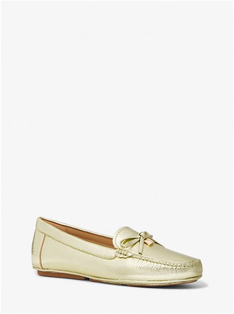 michael kors leather flats heel support|michael kors juliette flat.